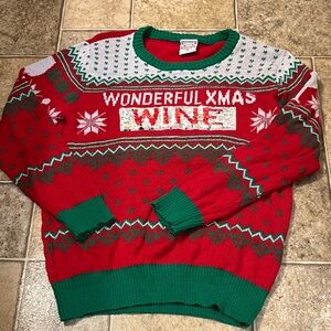 Festive Red and Green Christmas Sweater